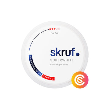 Skruf Super White No. 57 Polar Eucalyptus Strong Snus Core
